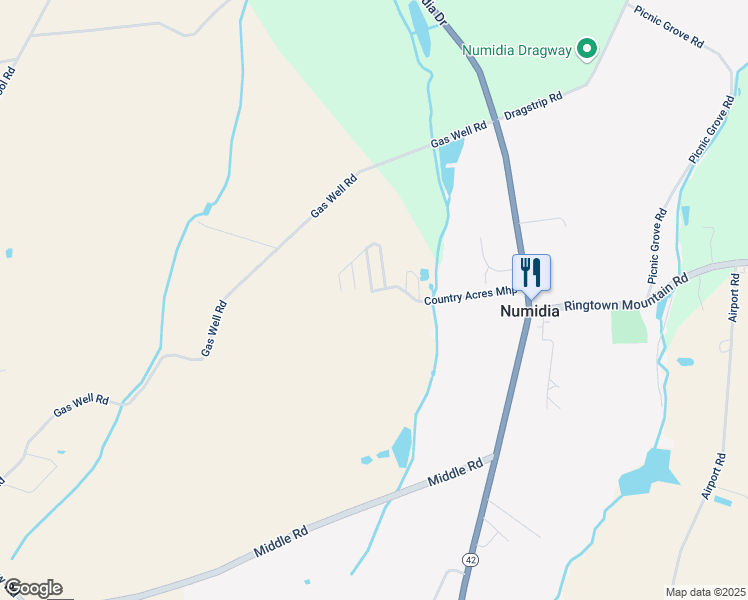 map of restaurants, bars, coffee shops, grocery stores, and more near 1120 Numidia Drive in Catawissa