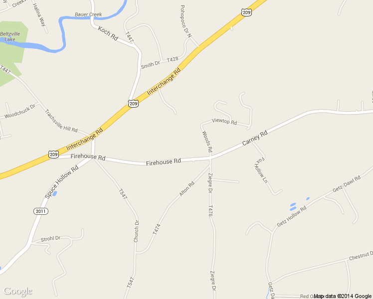 map of restaurants, bars, coffee shops, grocery stores, and more near 645 Firehouse Road in Palmerton
