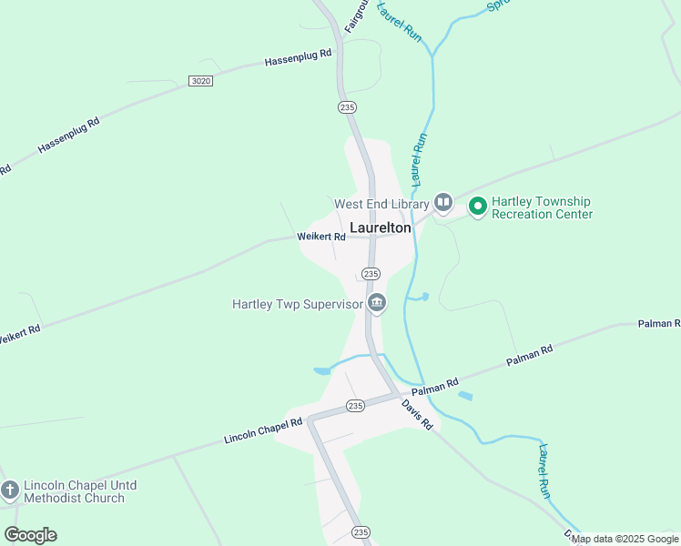 map of restaurants, bars, coffee shops, grocery stores, and more near 105 Weikert Road in Millmont