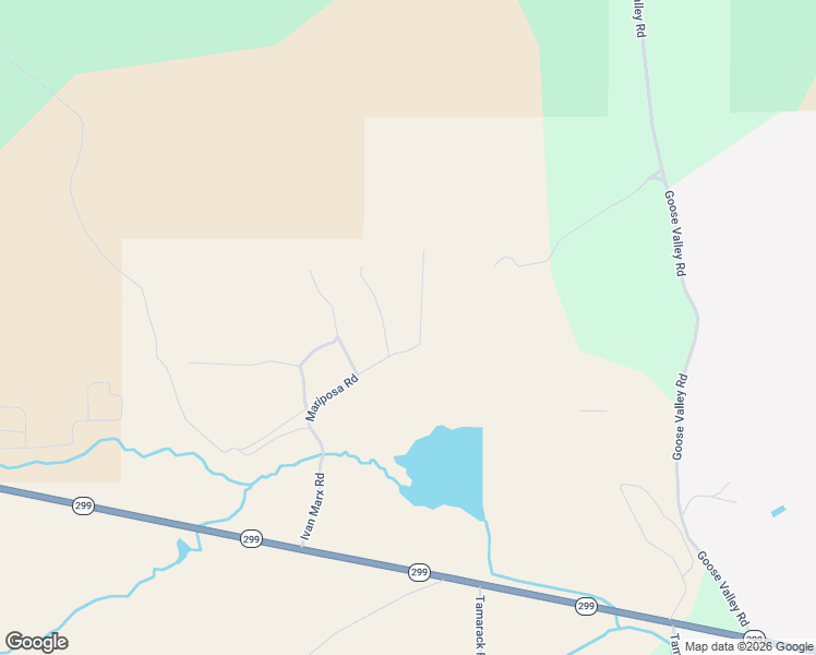 map of restaurants, bars, coffee shops, grocery stores, and more near 20452 Camas Road in Burney