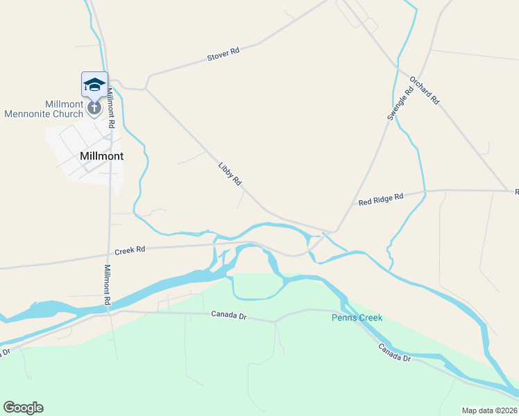 map of restaurants, bars, coffee shops, grocery stores, and more near 538 Libby Road in Millmont