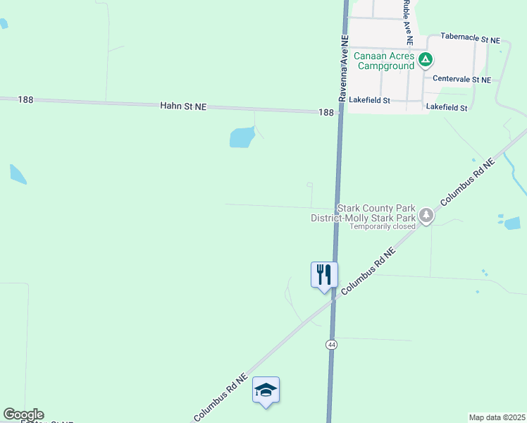 map of restaurants, bars, coffee shops, grocery stores, and more near 7300 Saint Francis Street Northeast in Louisville