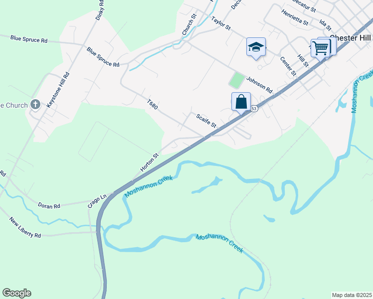 map of restaurants, bars, coffee shops, grocery stores, and more near 1826 Walton Street in Philipsburg