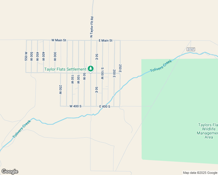 map of restaurants, bars, coffee shops, grocery stores, and more near 283 150 East in Dutch John