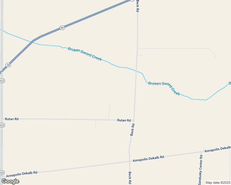map of restaurants, bars, coffee shops, grocery stores, and more near 5924 Rutan Road in Bucyrus