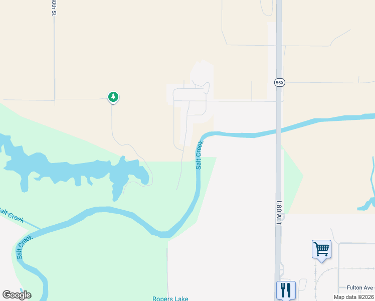 map of restaurants, bars, coffee shops, grocery stores, and more near 7200 North 50th Street in Davey