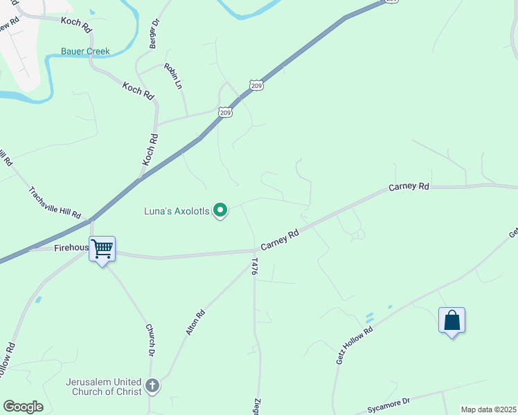 map of restaurants, bars, coffee shops, grocery stores, and more near 138 Viewtop Road in Palmerton
