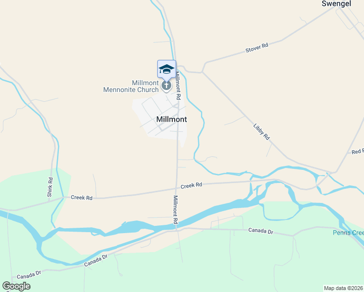 map of restaurants, bars, coffee shops, grocery stores, and more near 1535 Millmont Road in Millmont