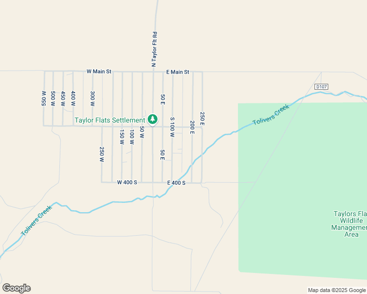 map of restaurants, bars, coffee shops, grocery stores, and more near 283 150 East in Dutch John