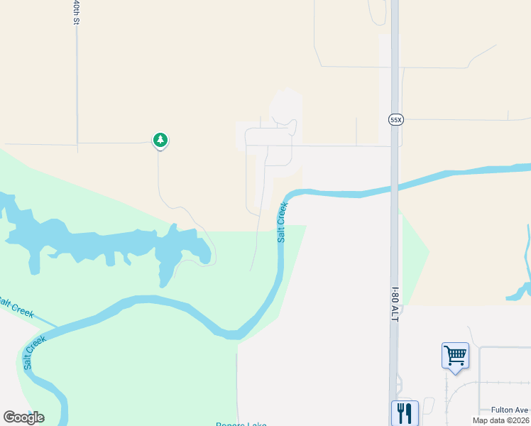 map of restaurants, bars, coffee shops, grocery stores, and more near 7200 North 50th Street in Davey