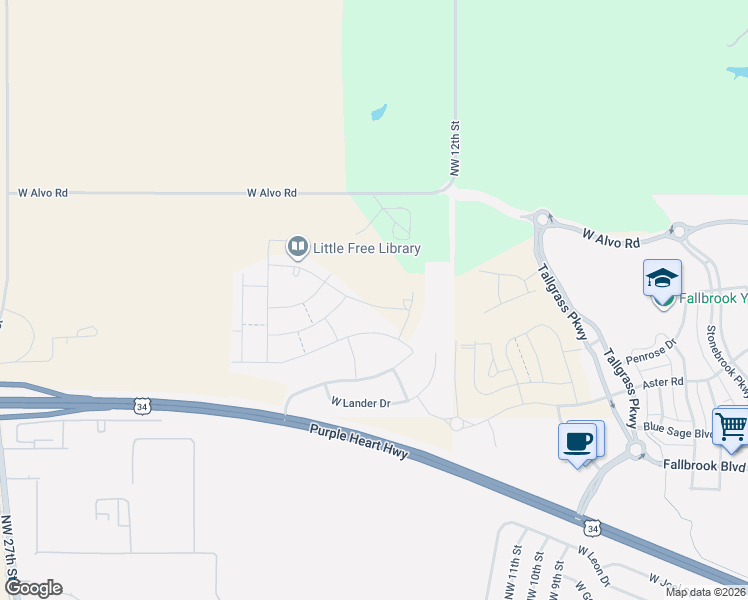 map of restaurants, bars, coffee shops, grocery stores, and more near 1342 West Silver Bell Court in Lincoln