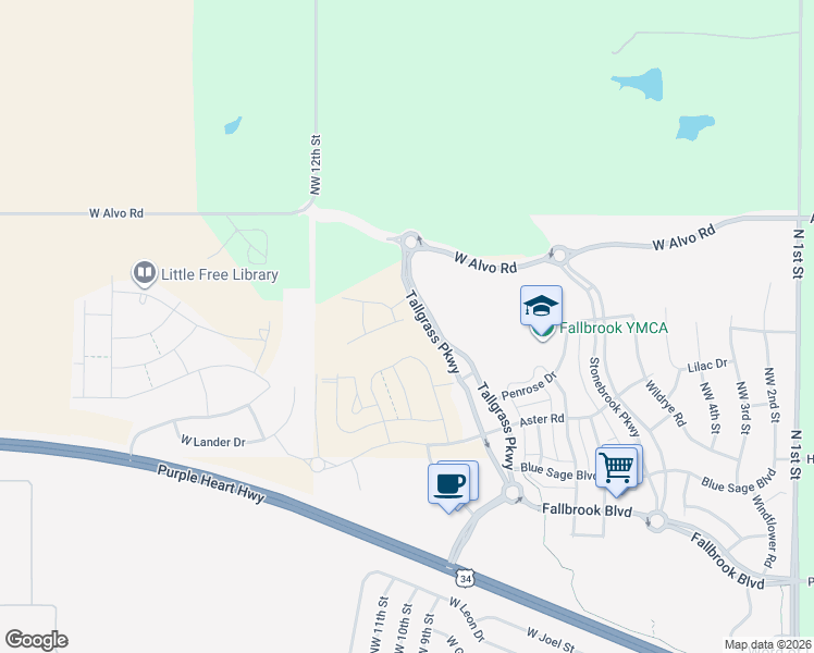 map of restaurants, bars, coffee shops, grocery stores, and more near 911 Lacebark Lane in Lincoln