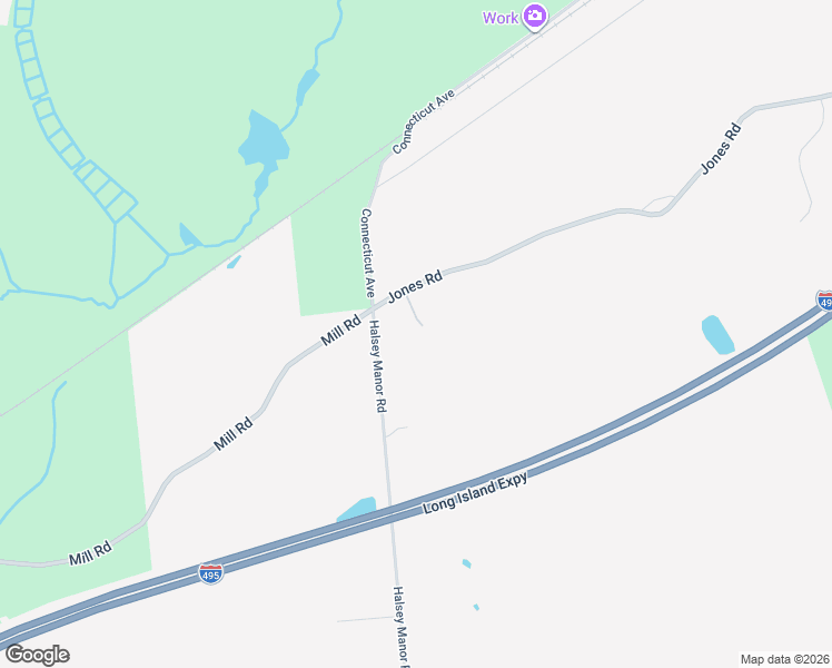 map of restaurants, bars, coffee shops, grocery stores, and more near 136 Mill Road in Manorville