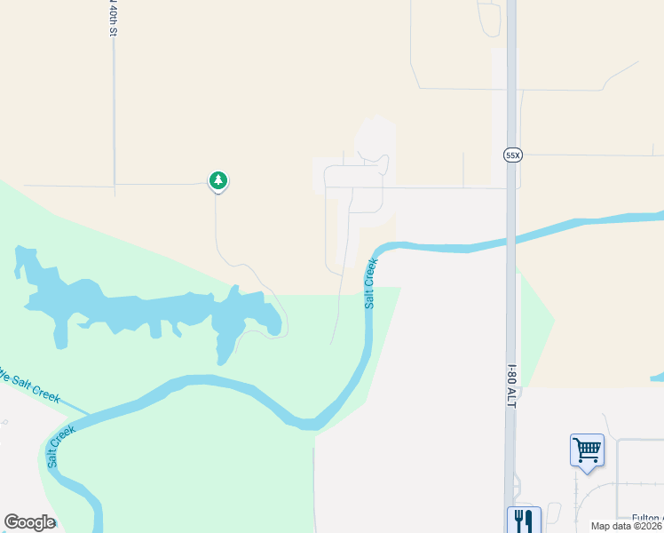 map of restaurants, bars, coffee shops, grocery stores, and more near 7219 North 49th Street in Lincoln