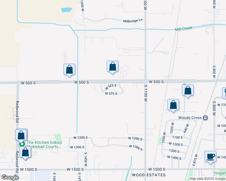 map of restaurants, bars, coffee shops, grocery stores, and more near 1240 Councilman Circle in Woods Cross