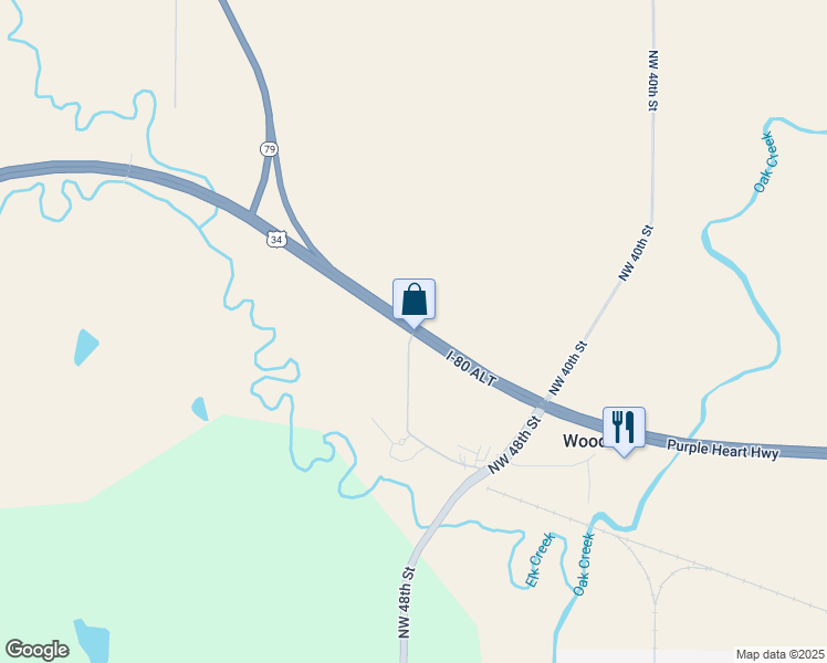 map of restaurants, bars, coffee shops, grocery stores, and more near 9015 Purple Heart Highway in Lincoln
