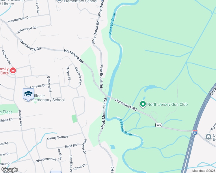 map of restaurants, bars, coffee shops, grocery stores, and more near 3 Cole in Montville