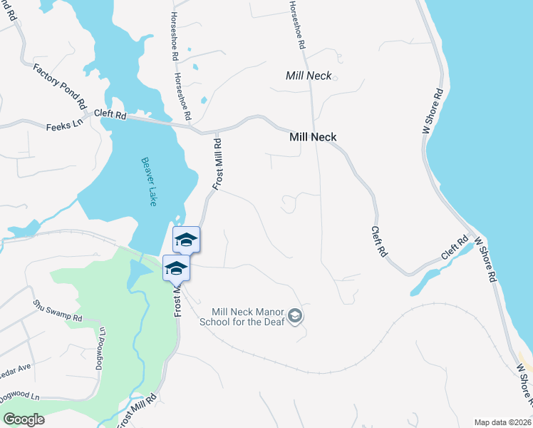 map of restaurants, bars, coffee shops, grocery stores, and more near 58 Private Road in Mill Neck