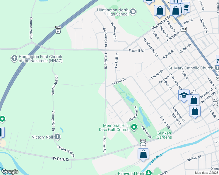 map of restaurants, bars, coffee shops, grocery stores, and more near 930 Bartlett Street in Huntington
