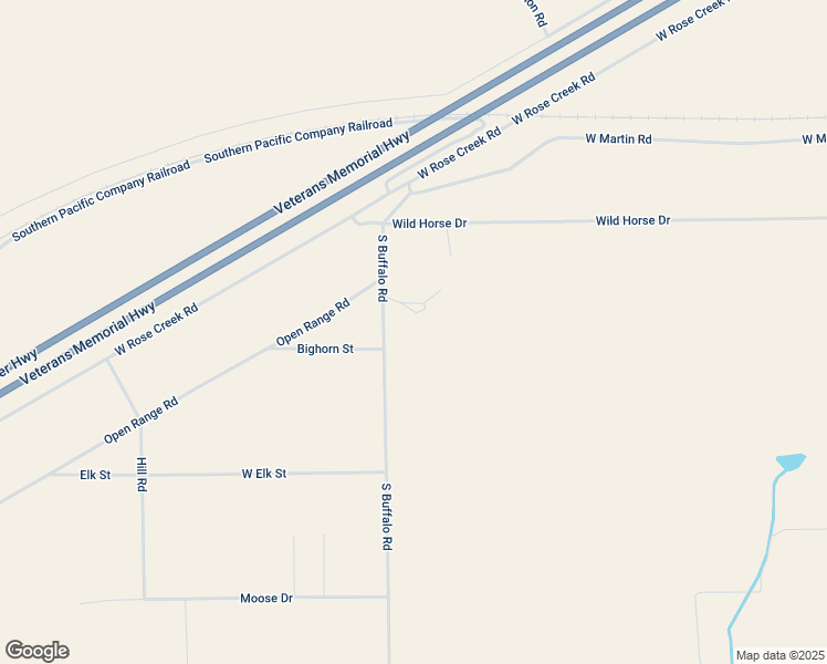 map of restaurants, bars, coffee shops, grocery stores, and more near 9255 South Buffalo Road in Winnemucca