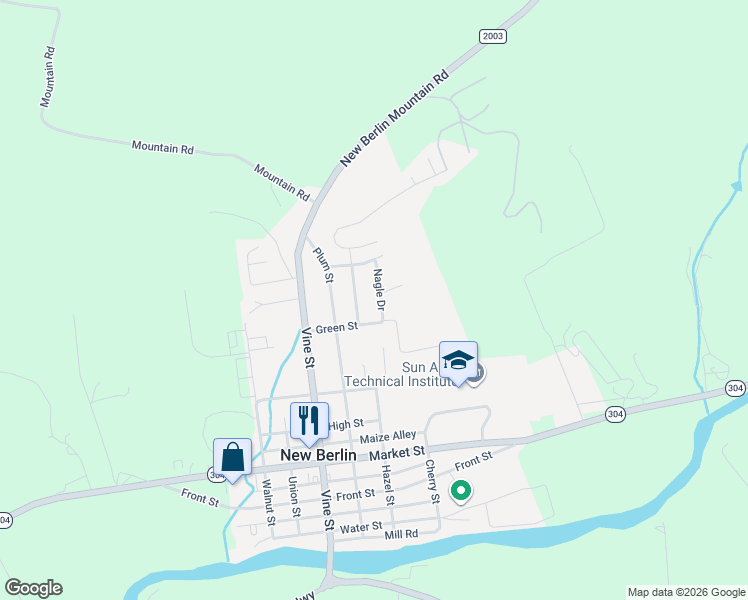 map of restaurants, bars, coffee shops, grocery stores, and more near 607 Nagle Dr in New Berlin