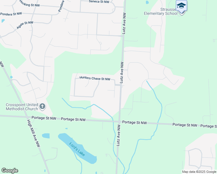 map of restaurants, bars, coffee shops, grocery stores, and more near 9167 Goldenrod Circle Northwest in Massillon