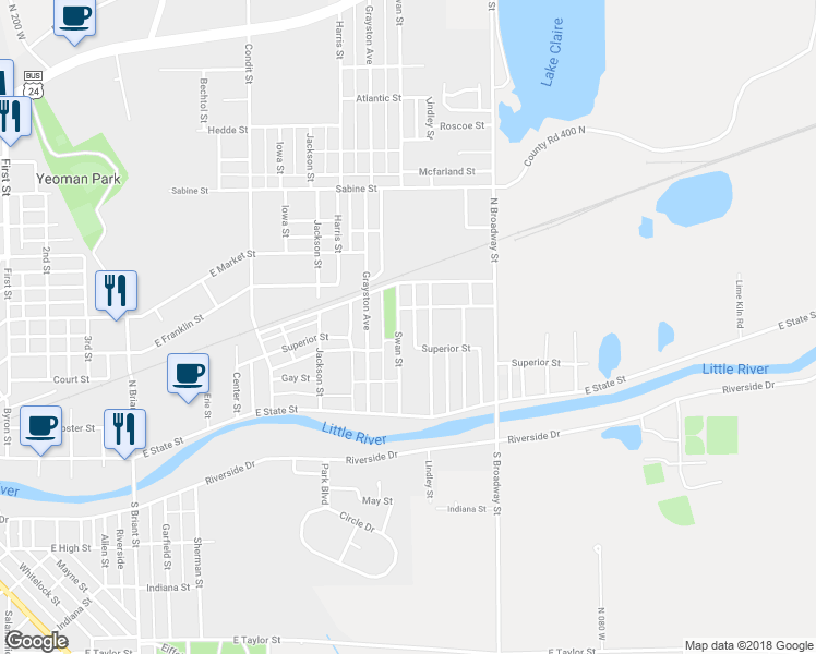 map of restaurants, bars, coffee shops, grocery stores, and more near 441 Swan St in Huntington