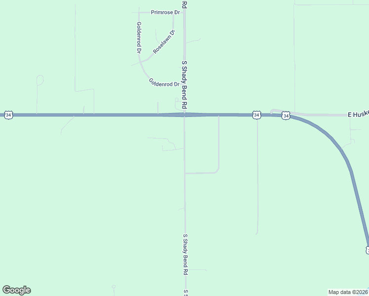 map of restaurants, bars, coffee shops, grocery stores, and more near 3492 South Shady Bend Road in Grand Island