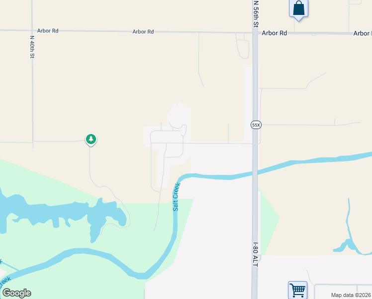 map of restaurants, bars, coffee shops, grocery stores, and more near 7420 North 51st Street in Davey