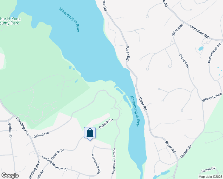 map of restaurants, bars, coffee shops, grocery stores, and more near 146 Oakside Drive in Smithtown