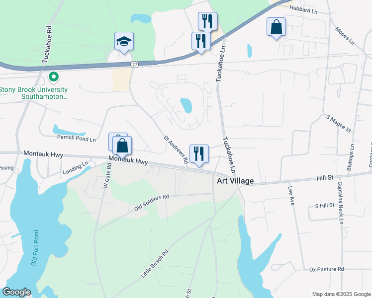 map of restaurants, bars, coffee shops, grocery stores, and more near 5 New Lane in Southampton