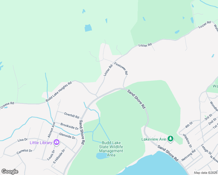 map of restaurants, bars, coffee shops, grocery stores, and more near 190 Sand Shore Road in Mount Olive Township