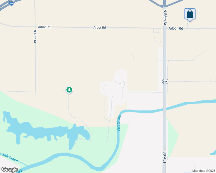 map of restaurants, bars, coffee shops, grocery stores, and more near 5020 Beckys Way in Lincoln