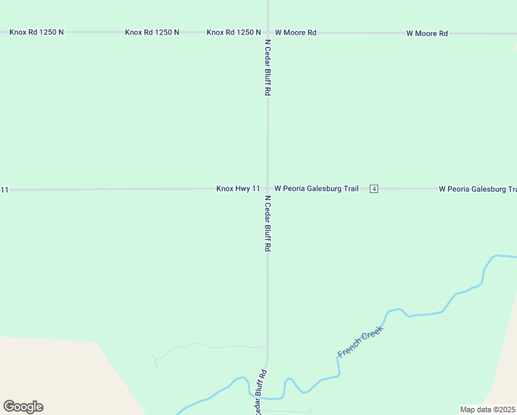 map of restaurants, bars, coffee shops, grocery stores, and more near 1182 East Knox Road in Williamsfield