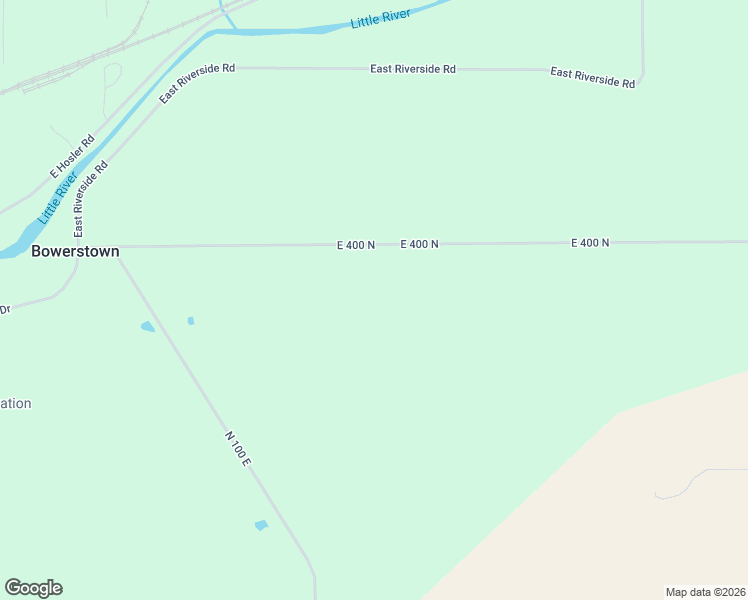 map of restaurants, bars, coffee shops, grocery stores, and more near 1171 East 400 North in Huntington