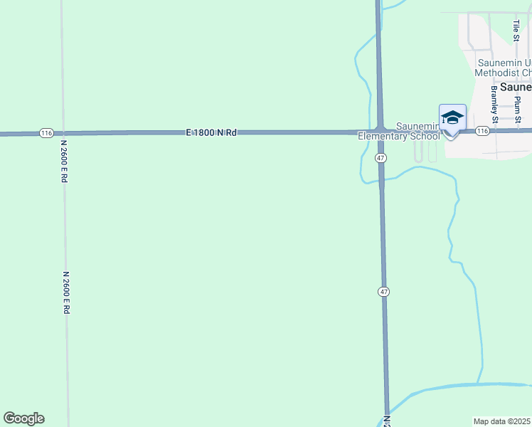 map of restaurants, bars, coffee shops, grocery stores, and more near in Saunemin