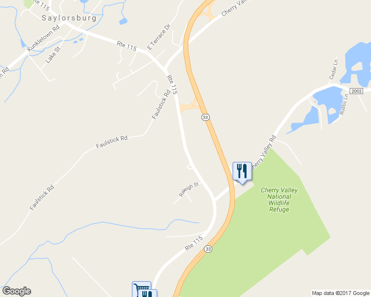 map of restaurants, bars, coffee shops, grocery stores, and more near Wilkes Barre Turnpike in Stroudsburg