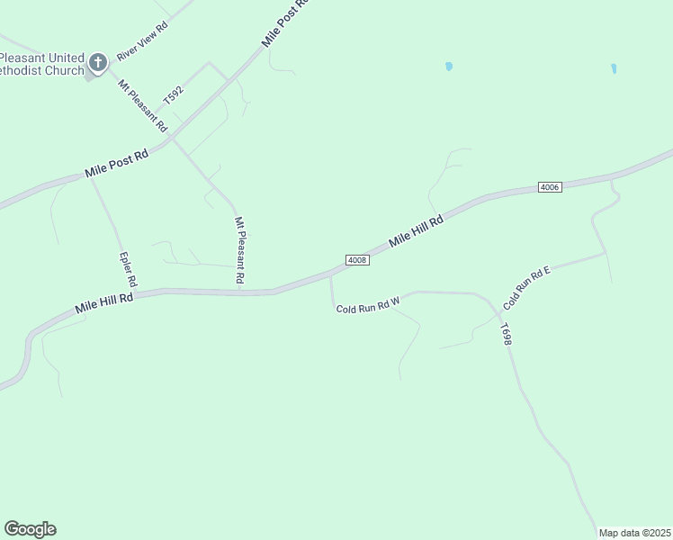 map of restaurants, bars, coffee shops, grocery stores, and more near Mile Hill Road in Sunbury