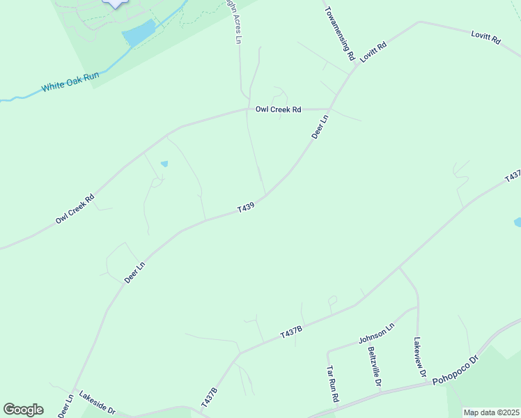 map of restaurants, bars, coffee shops, grocery stores, and more near 2220 Deer Lane in Lehighton