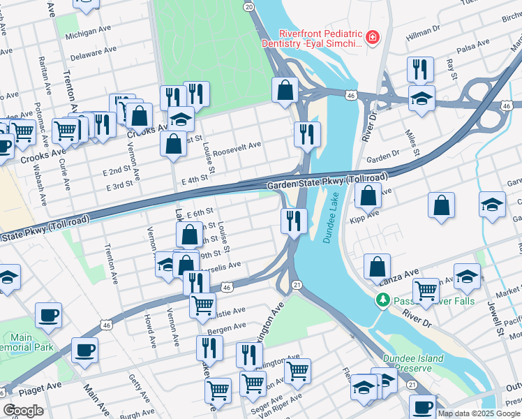 map of restaurants, bars, coffee shops, grocery stores, and more near 29 Gordon Street in Clifton