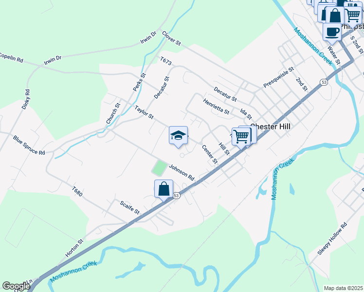 map of restaurants, bars, coffee shops, grocery stores, and more near 200 Short Street in Philipsburg