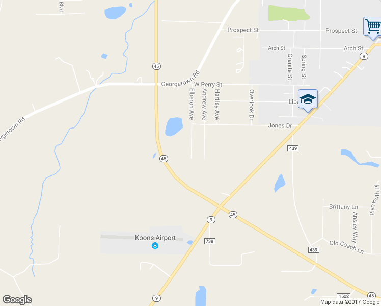 map of restaurants, bars, coffee shops, grocery stores, and more near 1385 Elberon Avenue in Salem