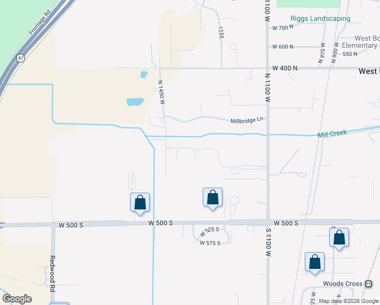 map of restaurants, bars, coffee shops, grocery stores, and more near 1305 West Highgate Avenue in West Bountiful