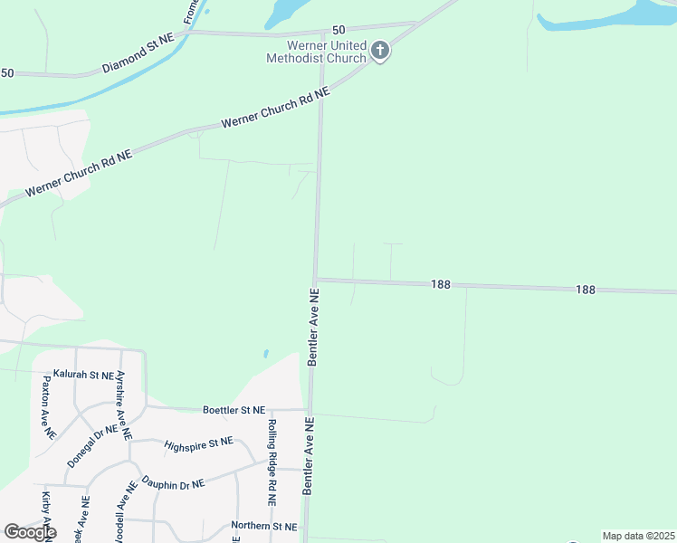 map of restaurants, bars, coffee shops, grocery stores, and more near 5037 Hahn Road Northeast in Canton