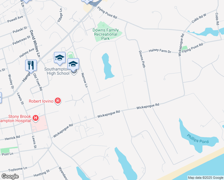 map of restaurants, bars, coffee shops, grocery stores, and more near 32 Pheasant Close South in Southampton