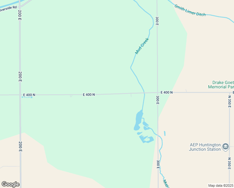map of restaurants, bars, coffee shops, grocery stores, and more near 2715 East 400 North in Huntington