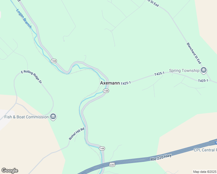 map of restaurants, bars, coffee shops, grocery stores, and more near 454 T425-1 in Bellefonte