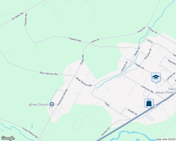 map of restaurants, bars, coffee shops, grocery stores, and more near 45 Cosmos Lane in Philipsburg