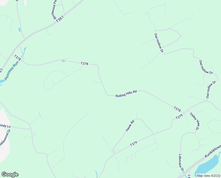 map of restaurants, bars, coffee shops, grocery stores, and more near 5283 Rolling Hills Road in Saylorsburg