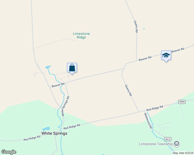 map of restaurants, bars, coffee shops, grocery stores, and more near 2095 Beaver Road in Mifflinburg